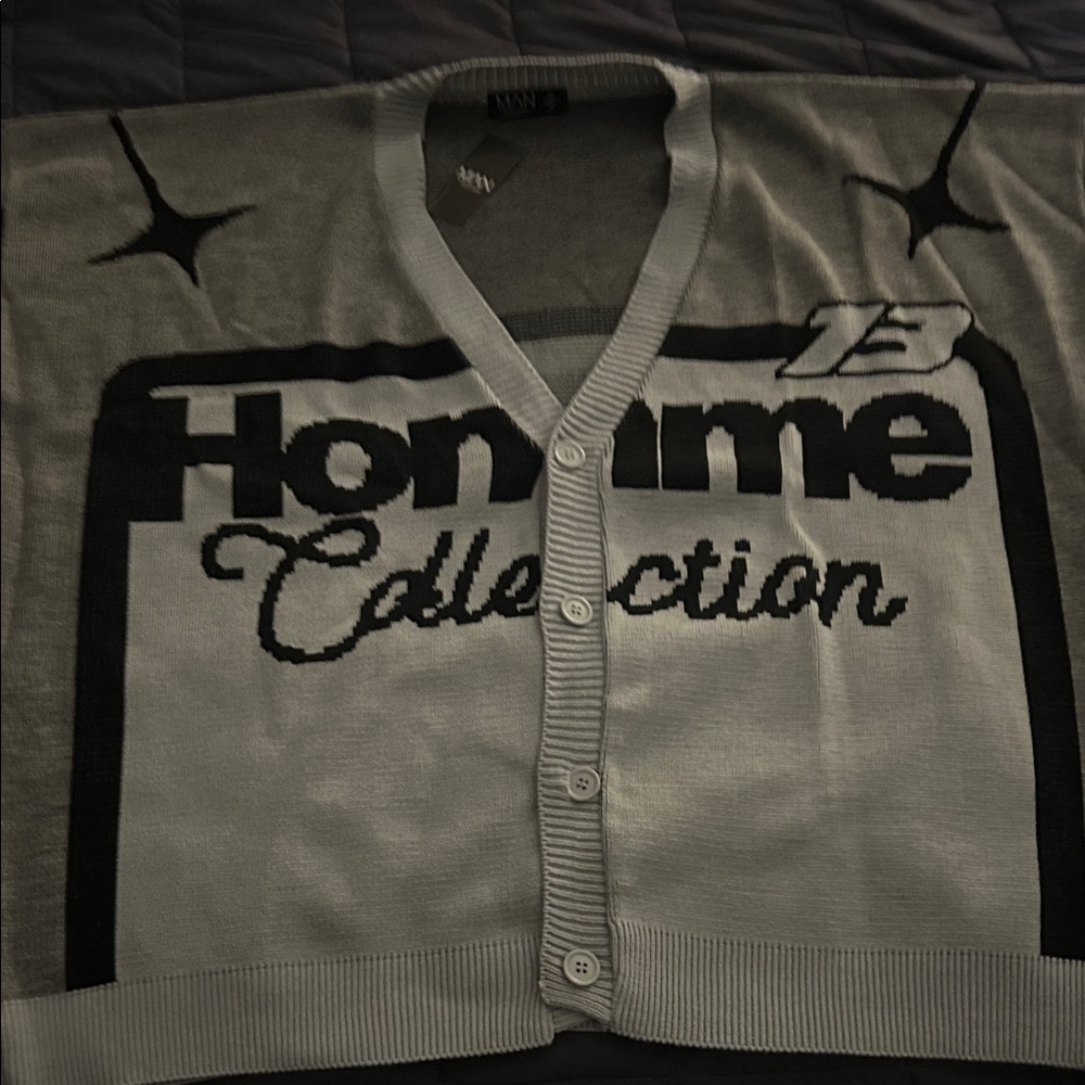 Honame Collection Gray Cardigan for Men